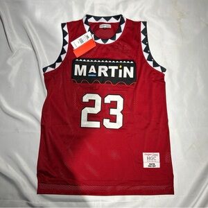 Headgear Classics Men's HGC 90s Martin #23 Marty Mar Basketball Jersey Red 2XL